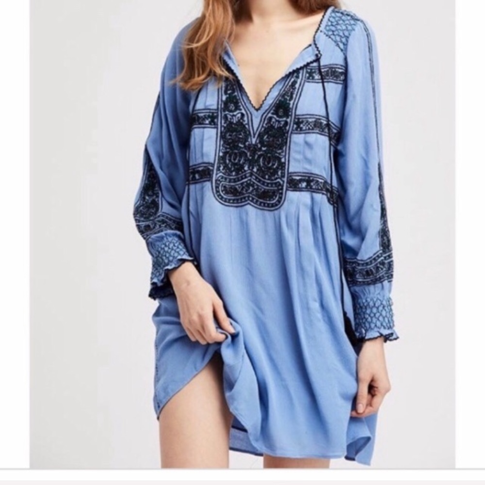 Free People Willow Wind Dress Tunic Dress Flowy 
Size small - Picture 2 of 6